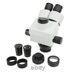 Tête de microscope trinoculaire 3.5X45X 7X90X avec objectif 0.5X+2X