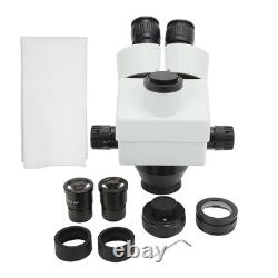 Tête de microscope trinoculaire 3.5X45X 7X90X avec objectif 0.5X+2X