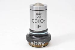Très rare OLYMPUS HI PO 100 1.30 Objectif de microscope #A1318
