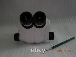 Utilisé Nikon Smz-1 Stereozoom Microscope Tête Avec Oculaire Nikon & Objectif Objectif