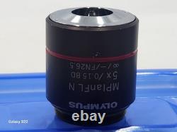 VERRE PROPRE Objectif de microscope Olympus MPlanFL N 5X/0.15 BD pour M26 33086
