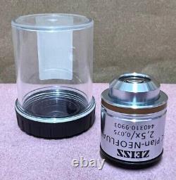 ZEISS EC Plan Neofluar 2.5X/0.075 Objectif de microscope M27 (440310-9903)