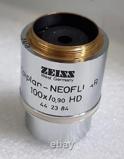 ZEISS Epiplan-NEOFLUAR 100x /0.90 HD Microscope Objective Lens
Traduction en français : Objectif de microscope ZEISS Epiplan-NEOFLUAR 100x /0.90 HD