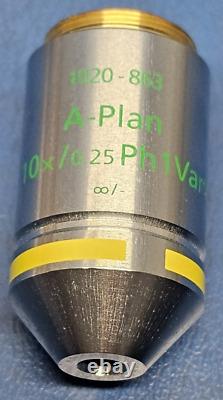 Zeiss, 1020-863 A-Plan 10x /0.25 Ph1 Var1? /- Objectif de microscope