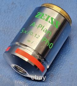 Zeiss, A-Plan 5x/0.12 Ph0 Objectif de Microscope à Contraste de Phase 1018-589