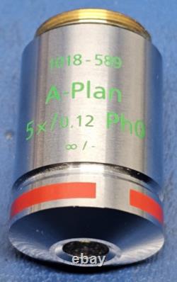 Zeiss, A-Plan 5x/0.12 Ph0 Objectif de Microscope à Contraste de Phase 1018-589