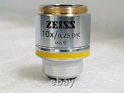 Zeiss Ec Epiplan-neofluar 10x /0.25 Objectif Du Microscope DIC