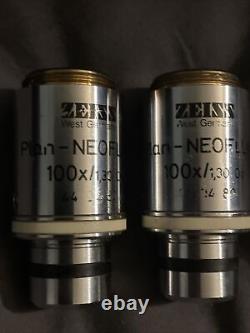 Zeiss Plan-neofluar 100x/1.30 Oil? 0,17 44 04 80 Objectif Du Microscope